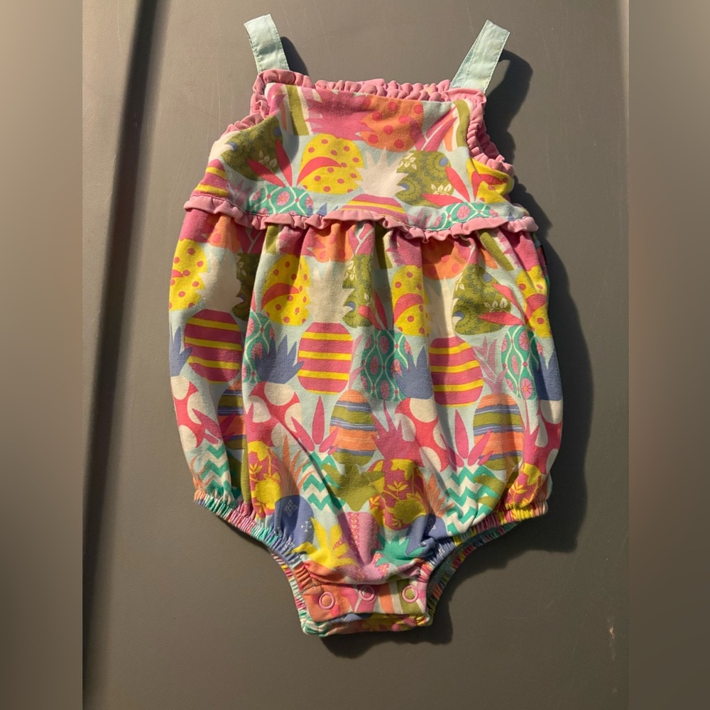Matilda Jane Pink and Yellow Diaper Cover